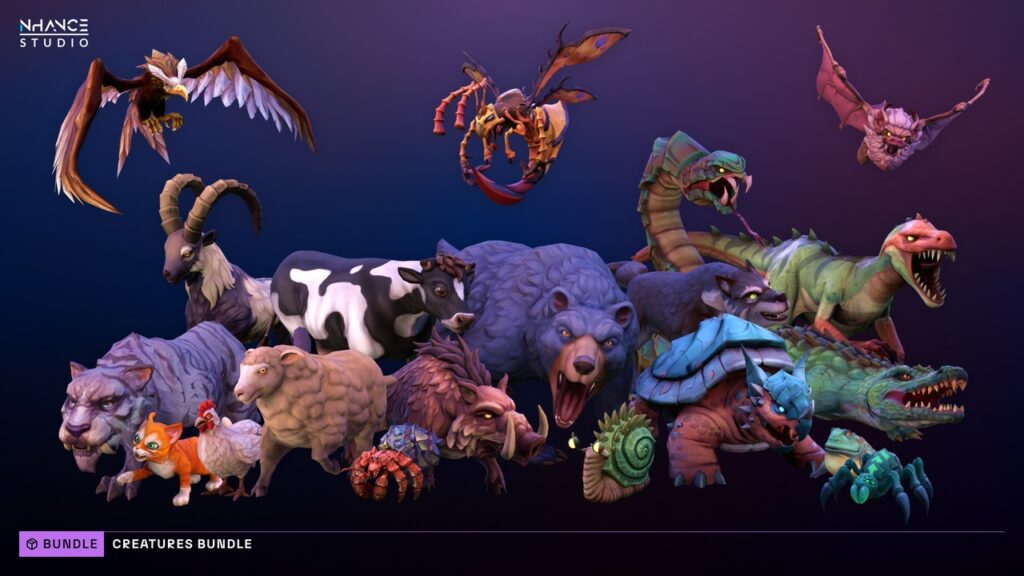 Stylized Fantasy Creatures Bundle